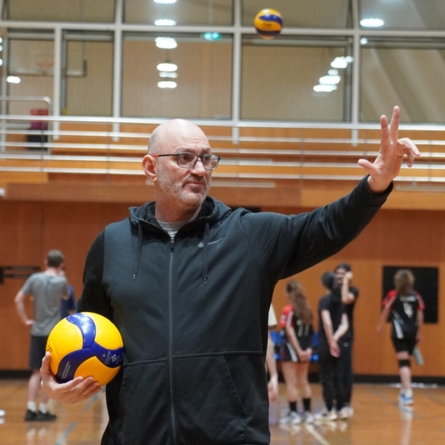 Coach Tarek Al Kazzi Tarek coaches the Victorian state volleyball team